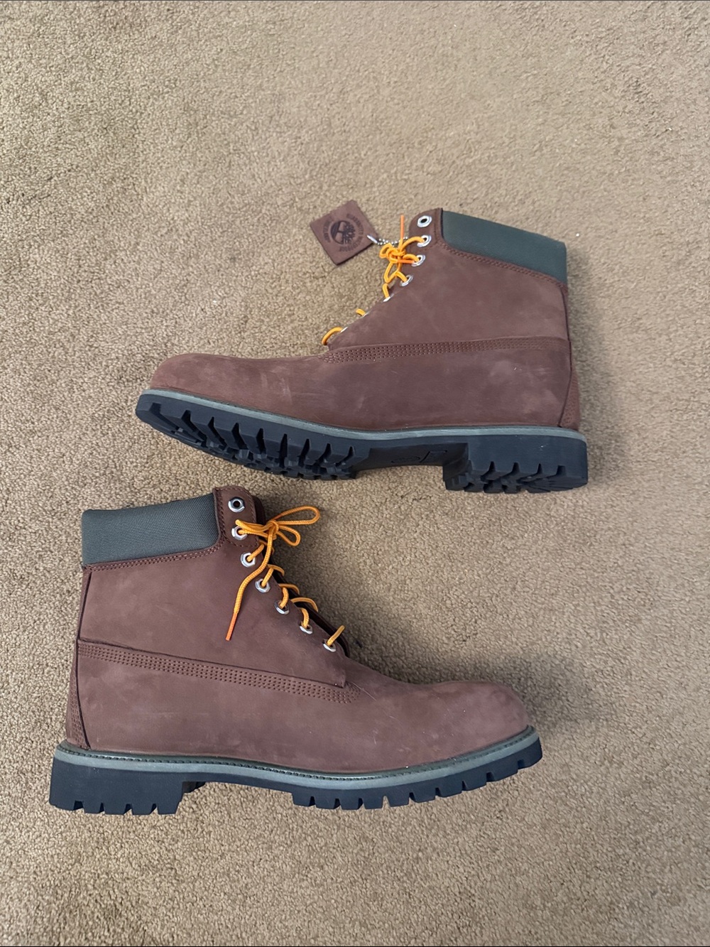 Timberland• 6” Premium Waterproof Boot in Dark Brown, Green - Picture 6 of 6